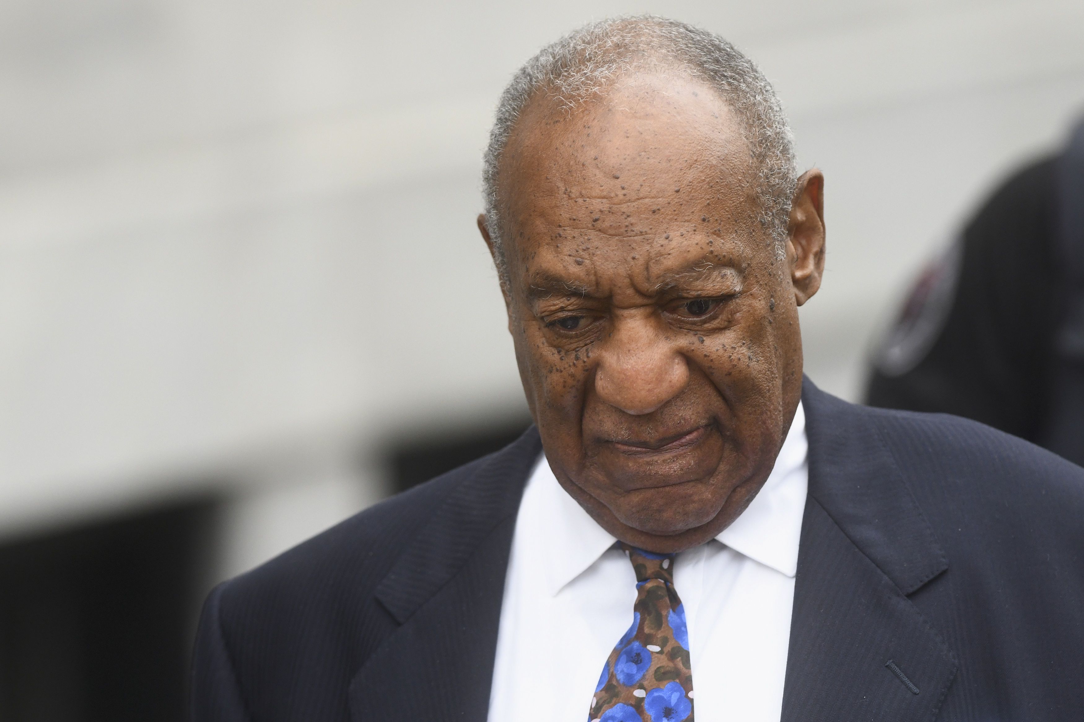 NORRISTOWN, PA - SEPTEMBER 24:  Bill Cosby departs the Montgomery County Courthouse on the first day of sentencing in his sexual assault trial on September 24, 2018 in Norristown, Pennsylvania.  In April, Cosby was found guilty on three counts of aggravated indecent assault for drugging and sexually assaulting Andrea Constand at his suburban Philadelphia home in 2004.  60 women have accused the 80 year old entertainer of sexual assault.  (Photo by Mark Makela/Getty Images)