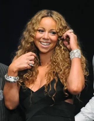 Mariah Carey on rumors she and Nicki Minaj are feuding on America Idol: - &nbsp;“How are we gonna feud in two days? A feud takes a little longer to spread out."&nbsp;(Photo: Noel Vasquez/Getty Images)