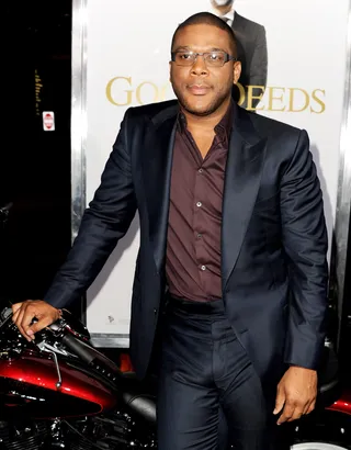 Tyler Perry on scam artists impersonating him to get money from fans:&nbsp; - “There are some horrible people who are pretending to be me or representing me on Facebook and charging people money to do a meet and greet on the tour.”&nbsp;(Photo: Kevin Winter/Getty Images)