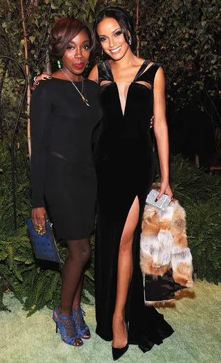 Gala Girls - Recording artist Estelle and model Selita Ebanks attend the New Yorkers For Children 2012 Fall Gala at Cipriani 42nd Street in New York City. (Photo: Fernando Leon/Getty Images)