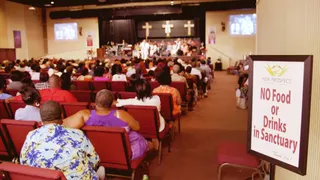 You See the Sign - We really hope Gary obeys the rules in the Lord's house!(Photo: BET)&nbsp;