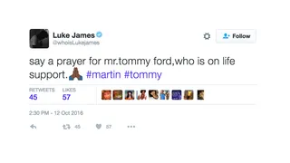 Luke James - (Photo: Luke James via Twitter)