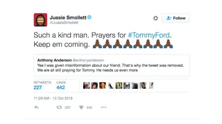 Jussie Smollett - (Photo: Jussie Smollett&nbsp;via Twitter)