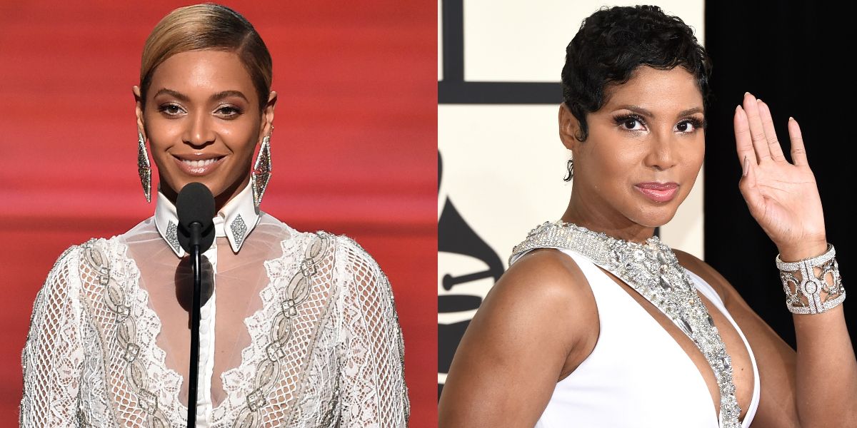 Beyonce and Toni Braxton on BET Breaks 2018.