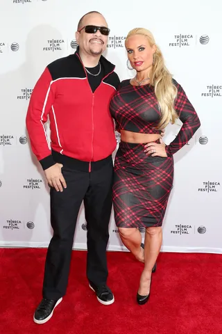 Film Lovers - Ice T and wife Coco Austin attend Tribeca Talks: After the Movie for the screening of Champs during the 2014 Tribeca Film Festival at the SVA Theater in New York City. (Photo: Robin Marchant/Getty Images for the 2014 Tribeca Film Festival)