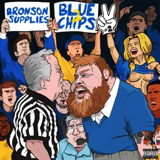 Action Bronson - Blue Chips 2 - Action Bronson's wild storytelling is on full display on his Blue Chips 2, which we recognize as a nominee in our Best Mixtape category. Go Bam Bam!(Photo: Atlantic Records)