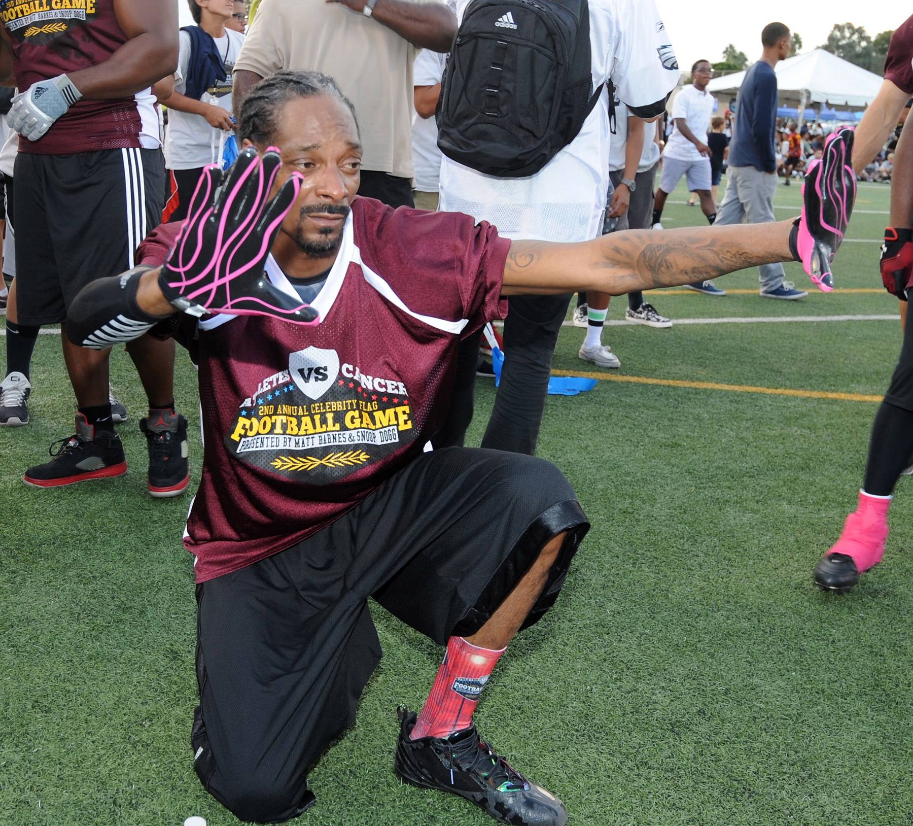 Snoop Dogg Athletes vs. Cancer Celebrity Flag Football Game Granada Hills