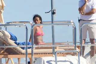 Rihanna's Teenie Bikini&nbsp; - What's better than seeing Rihanna on a yacht in a pink bikini during a vacation in South of France? Not much. Carry on.&nbsp;(Photo: PacificCoastNews)