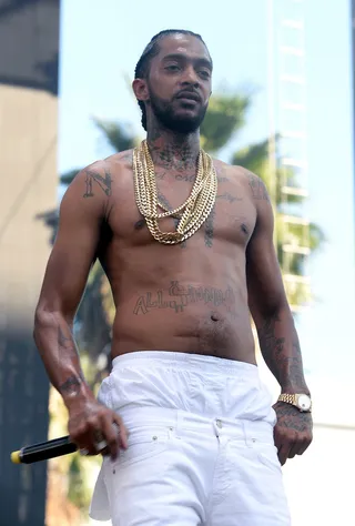 Hussle Hard - Not even a legal mishap could keep Nipsey Hussle&nbsp;from Made in America. Nip performed with his band 1500 or Nothin' one day after he was arrested.(Photo: Jeff Kravitz/Getty Images for Anheuser-Busch)