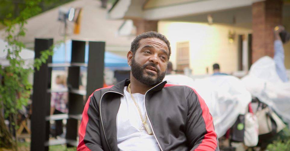 Jim Jones behind the scenes on set of BET's 'TALES'.