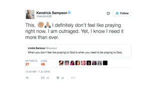 Kendrick Sampson - What more do we have to do?(Photo: Kendrick Sampson via Twitter)