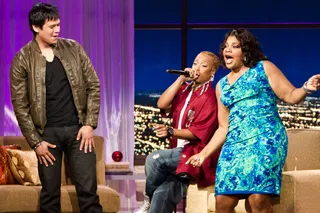 Da Brat&nbsp; - Da Brat keeps the energy strong during her performance by making her way to the interview stage while rocking the microphone.&nbsp;(Photo: Darnell Williams/BET)