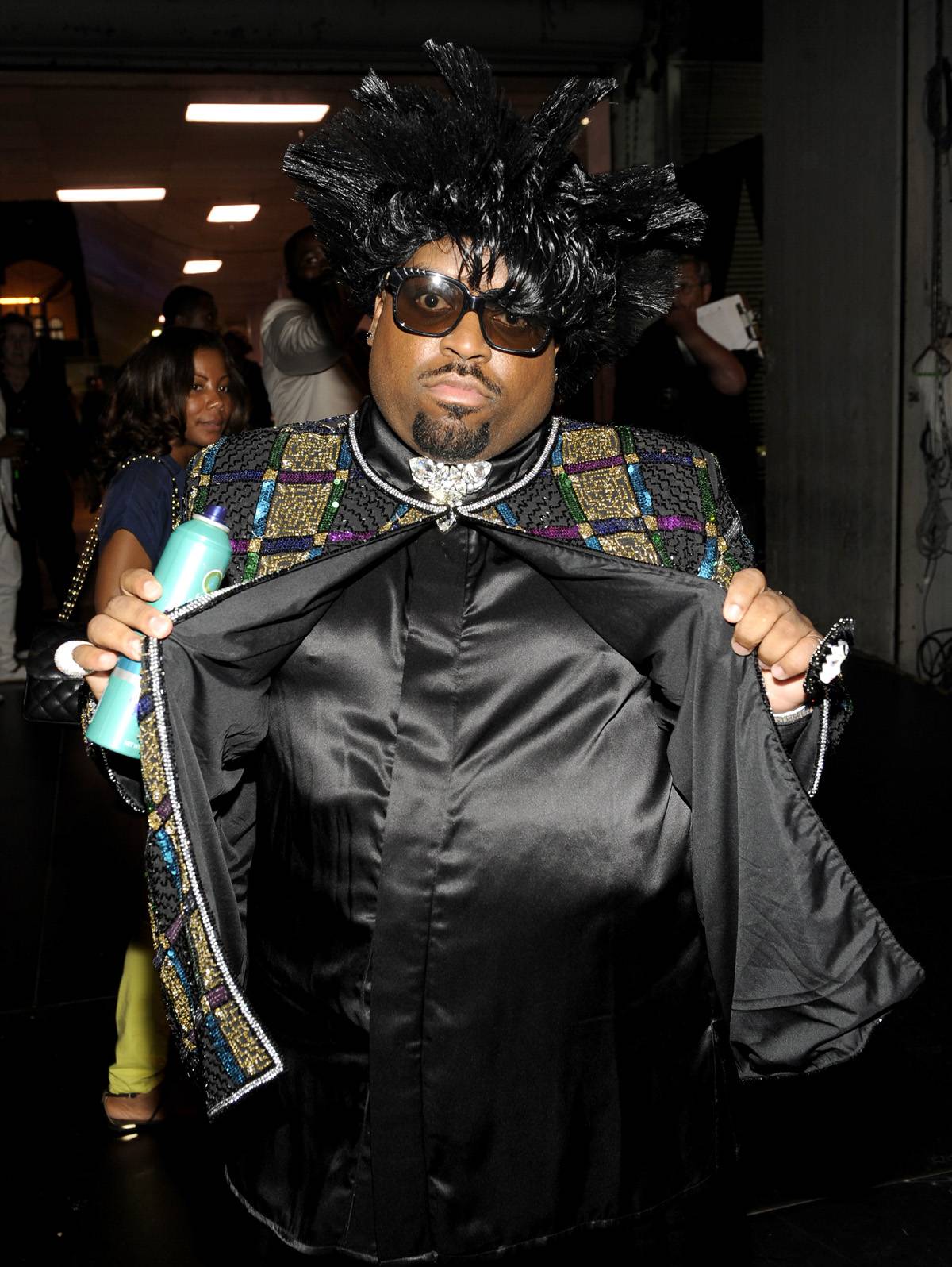 Can You Cee Me? - Hairspray can in hand, Cee Lo prepares to pay tribute to Lifetime Achievement Award honoree Patti LaBelle during the 2011 BET Awards.