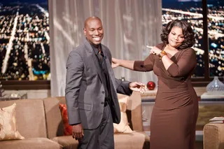Tyrese Gibson Enters the Penthouse! - R&amp;B singer and blockbuster action star Tyrese Gibson joins The Mo'Nique Show for the evening.(Photo: Darnell Williams/BET)