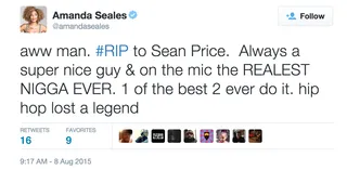 Amanda Seales - Even the comedian can find no laughing matter in this tragic news.