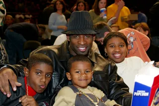 Deion Sanders - NFL legend Deion Sanders celebrates family day with his children at Madison Square Garden in 2003.&nbsp;(Photo: Ray Amati/Getty Images)