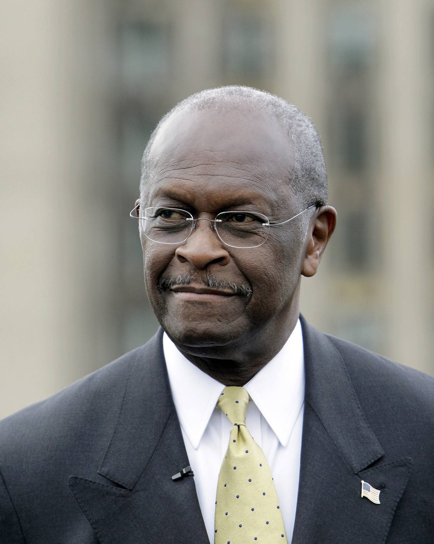 Herman Cain - Herman Cain’s surge in the polls continues. The former pizza executive leads the latest CBS News/New York Times poll of Republican primary voters with 25 percent. Mitt Romney was a close second, with 21 percent of voters’ support.(Photo: AP Photo/Carlos Osorio)