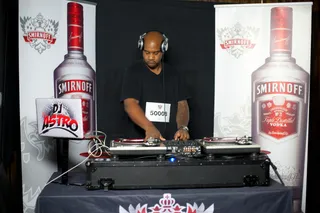 Dope Set-Up - The DJs were centered like pillars in front of the judges.  (Photo: Moses Mitchell/BET)