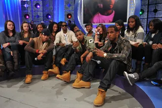 Chillin' on Set - Hamilton Park hanging out with the fans at BET's 106 &amp; Park.(Photo: Fernando Leon / BET/ PictureGroup)