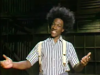 Buckwheat - Another one of Eddie's funniest characters on SNL was Buckwheat from The Little Rascals, who he immortalized by singing popular songs in the distinctive Buckwheat style. Buckwheat would wind up getting shot on SNL, but his songs lived on.&nbsp; (Photo: NBC)