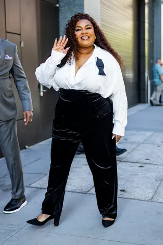 Da'Vine Joy Randolph is seen at 'Live With Kelly and Mark'