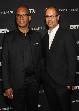 Producers Show Up for Paley - Executive producers Ralph Farquhar and Jesse Collins made their entrance on the carpet. We wonder if any other discussions took place before they arrived.&nbsp; (Photo: Kevin Parry / The Paley Center for Media)