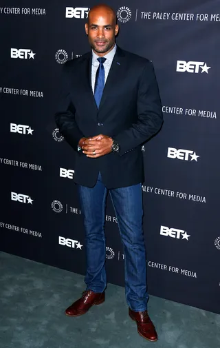 Fresh Blazer - Boris Kodjoe shows up ready to speak about his role this season. We suspect he's wearing his own World of Alfa suit.(Photo: Xavier Collin/Celebrity Monitor / Splash News)