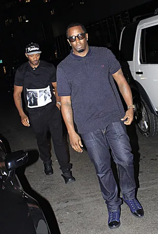 Wild Out - Diddy&nbsp;hits the streets of Southern California as he heads into a&nbsp;party in Beverly Hills.(Photo: MCGM / Splash News)