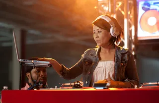 DJ K-Sly - Representin' for the ladies.  (Photo: Moses Mitchell/BET)