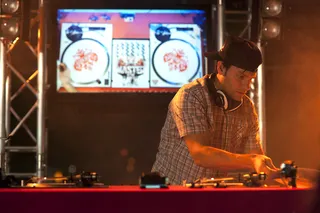 Needle problems. - It wasn't smooth sailing for DJ P this week.  (Photo: Moses Mitchell/BET)