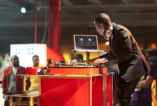 Michael McPhearson - The best dressed DJ in the bunch is up showing what he's got.  (Photo: Moses Mitchell/BET)