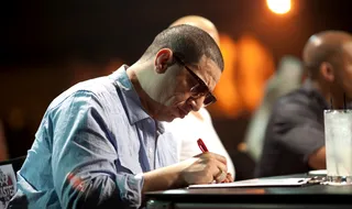 DJ Kid Capri - Taking notes.  (Photo: Moses Mitchell/BET)
