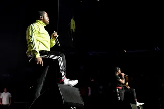 A$AP Ferg Is on a New Level - A$AP Ferg hit the stage and took the entire concert to a "new level."(Photo: Earl Gibson/BET/Getty Images for BET)&nbsp;