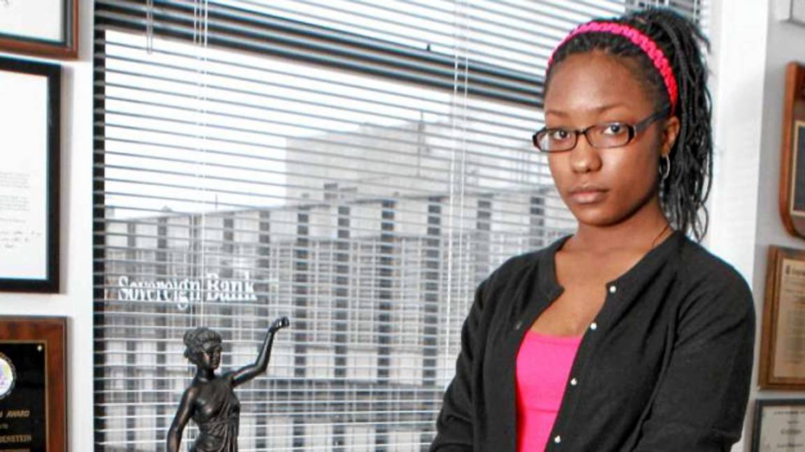 NYPD Falsely Arrests Honor Student - Two New York Police officers tackled Brittany Rowley, a 15-year-old honor student, to the ground and handcuffed her to a bench for three hours because she fit the description of "a Black young lady with braids” suspected&nbsp; of shoplifting at a Brooklyn clothing store. On May 22, Rowley’s father filed a $5.5 million lawsuit against the city and the two officers, alleging false arrest and excessive use of force. (Photo: Courtesy New York Daily News)