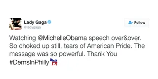 Lady Gaga - There's power in words.(Photo: Lady Gaga via Twitter)&nbsp;