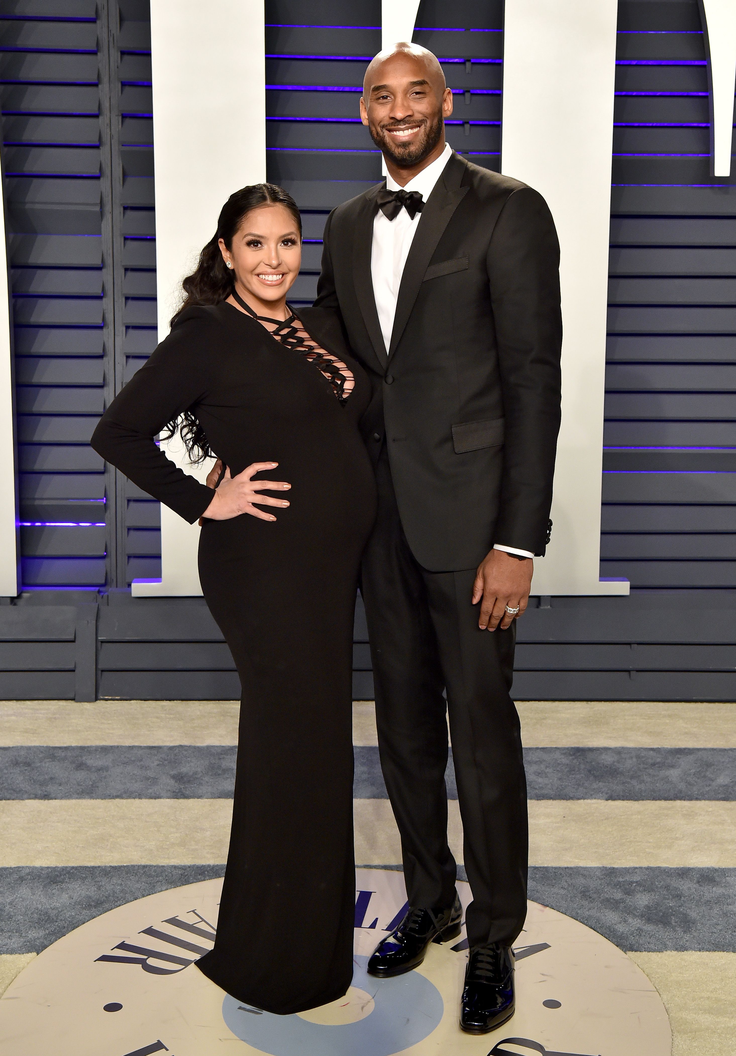 BEVERLY HILLS, CALIFORNIA - FEBRUARY 24: Vanessa Laine Bryant and Kobe Bryant attend the 2019 Vanity Fair Oscar Party Hosted By Radhika Jones at Wallis Annenberg Center for the Performing Arts on February 24, 2019 in Beverly Hills, California. (Photo by Axelle/Bauer-Griffin/FilmMagic)