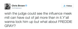 #FreeMeek - #RIPFreddie&nbsp;(Photo: Chris Brown via Twitter)