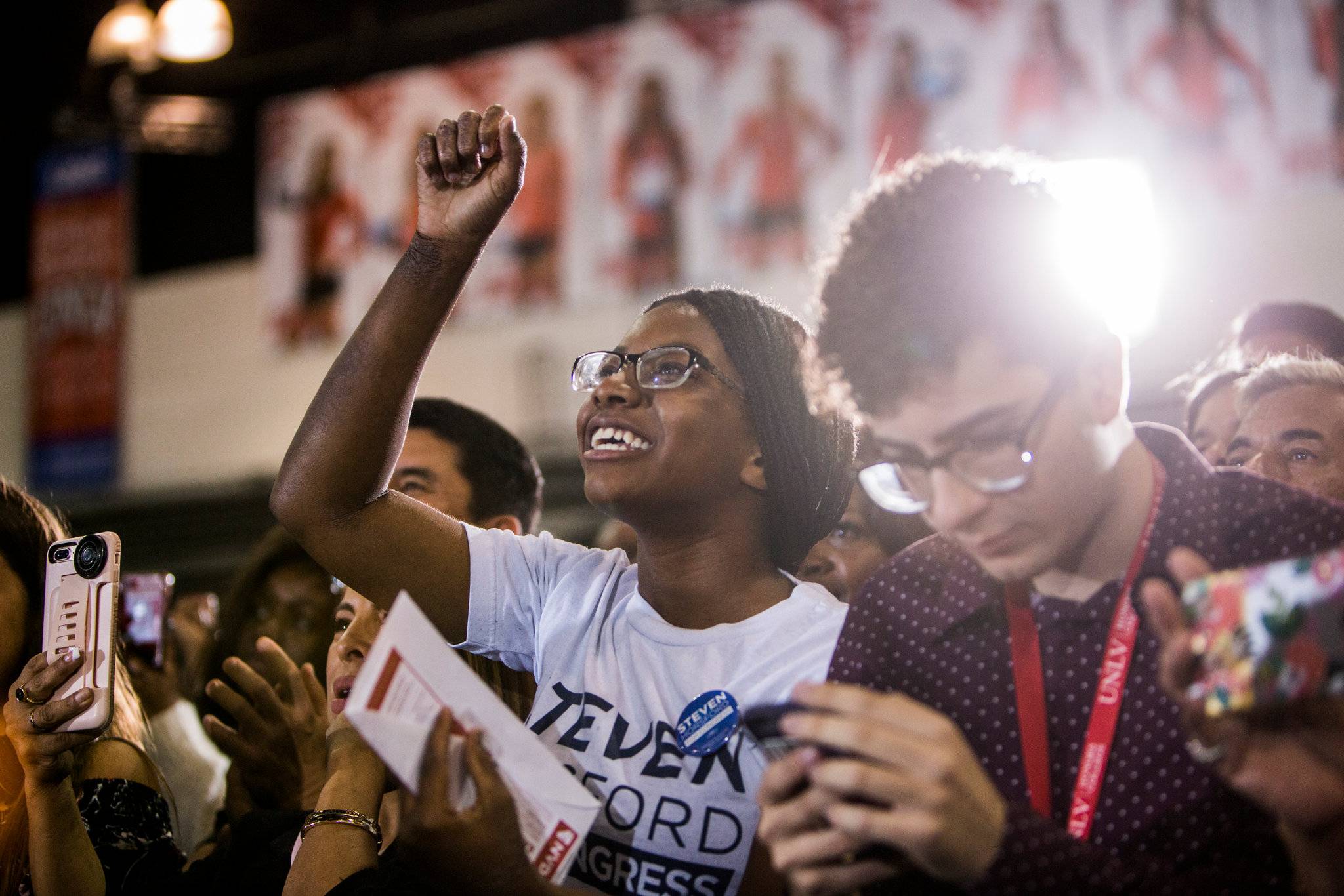 Students standing together