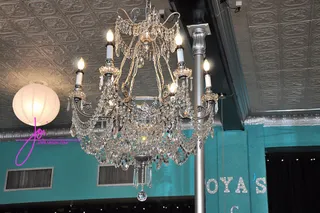 Fit for a Queen&nbsp; - What boutique would be complete without a sparkling chandelier? That's one of the pieces that Toya holds dear.(Photo: Joi Pearson / Joi Pearson Photography)&nbsp;