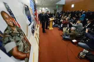 Search for Dorner Expands to Nevada - Search for Dorner expanded to Bear Mountain in California and into Nevada. The California Highway Patrol issued a “blue alert” stating “Dorner is “armed and extremely dangerous” on Feb. 7.(Photo: Kevork Djansezian/Getty Images)