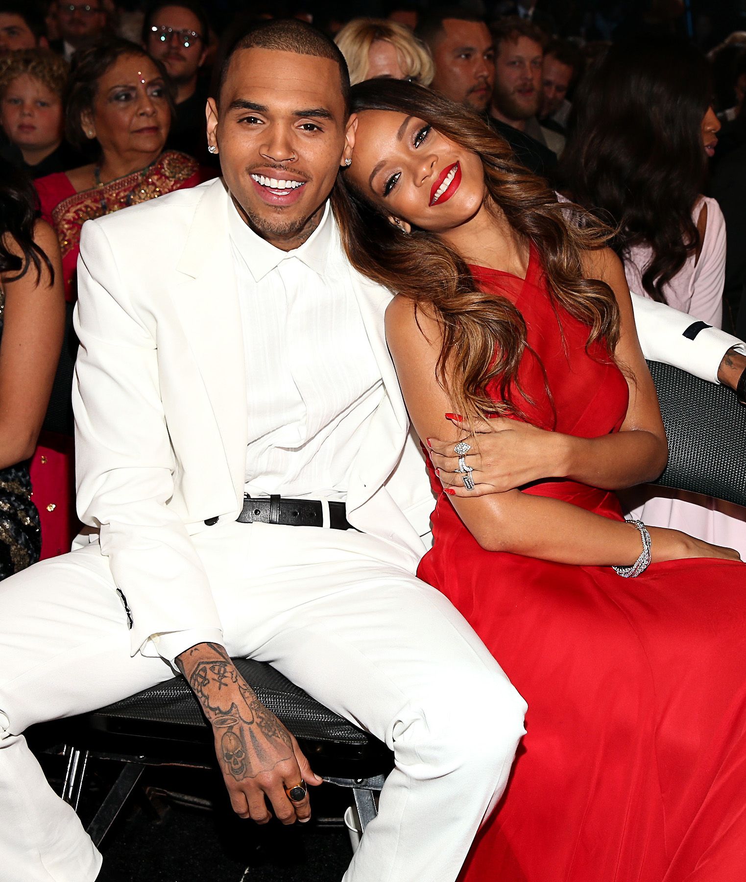 Chris Brown and Rihanna