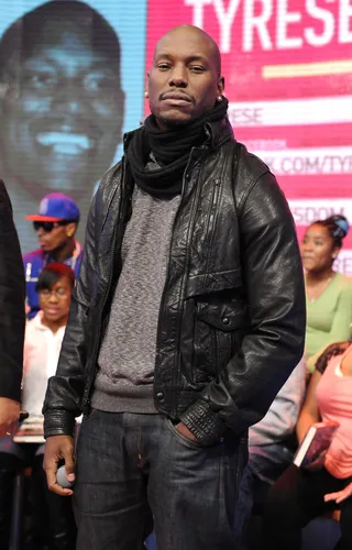 Tyrese @Tyrese - Tweet:&nbsp;My heart hurts .. So bad http://instagram.com/p/buyBsoIZgC/&nbsp;(Photo: John Ricard / BET)