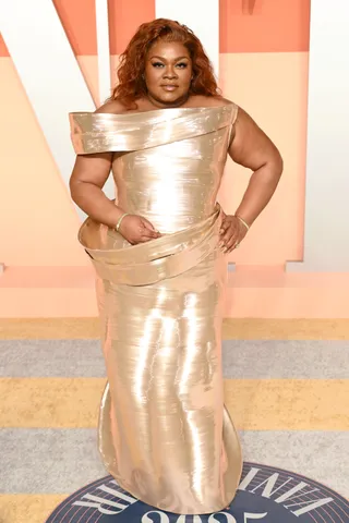 Da'Vine Joy Randolph attends the 2025 Vanity Fair Oscar Party