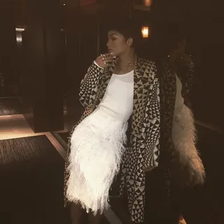 Zendaya&nbsp;@zendaya - We live for Z's cropped do' and ooh la la ensemble. Stunning!  (Photo: Zendaya via Instagram)