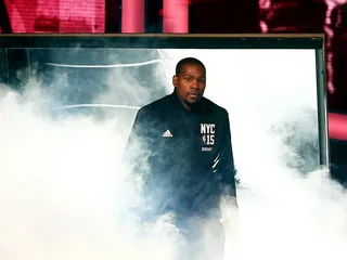 Big Hit in the Big Apple - Kevin Durant&nbsp;and his fellow All-Stars heard it from the crowd at Madison Square Garden in New York City for the 2015 NBA All-Star Game.(Photo: Elsa/Getty Images)