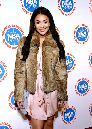 Pretty in Pink - Audrey Rose makes her All-Star Weekend debut.  (Photo: Gustavo Caballero/Getty Images for National Basketball Players Association)