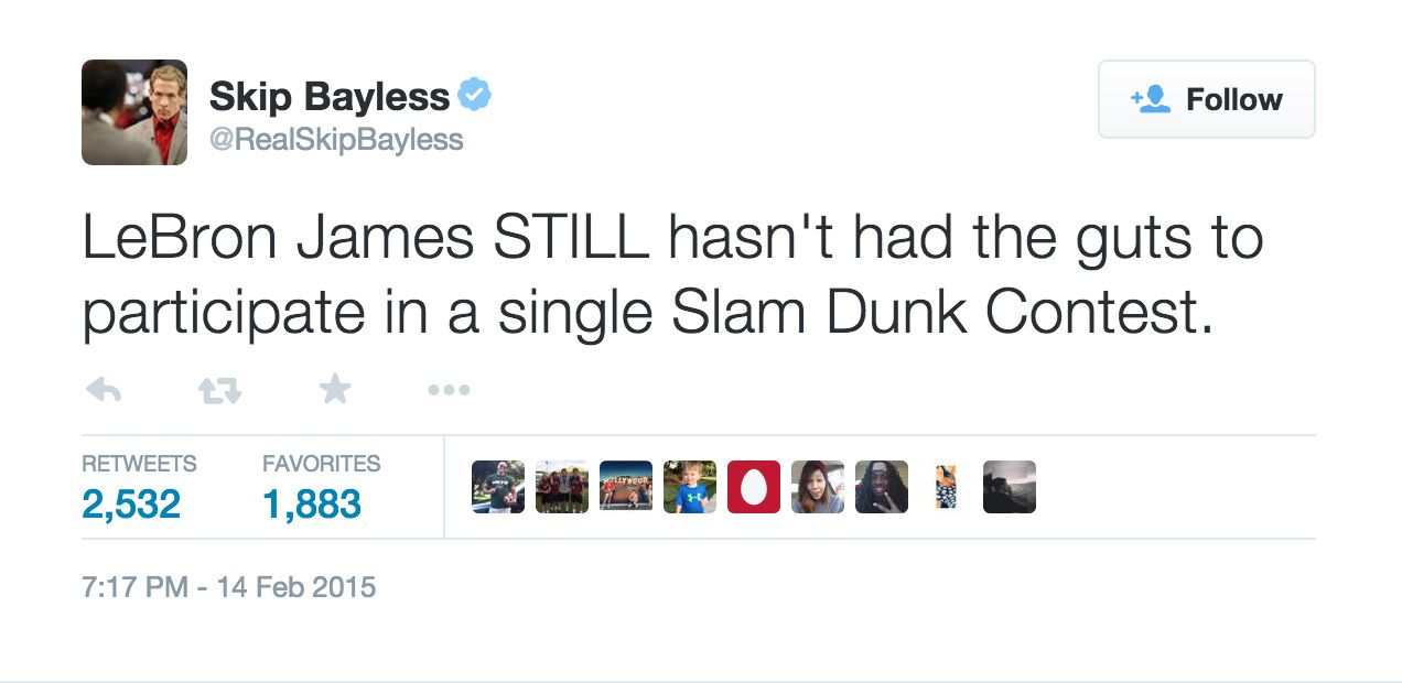 Skip Bayless, @RealSkipBayless - - Image 3 from Twitter Reacts to NBA ...