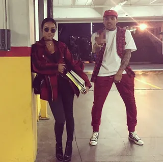 Karrueche Tran, @karrueche - Her caption:&nbsp;"Happy Valentine's Day to my love.. You drive me crazy and you've made me crazy but that's just us. I love you just as much as you love trying to match my outfits."  (Photo: Karrueche Tran via Instagram)