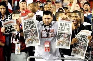 The Crowd Goes Wild - Alabama fans celebrate another BCS title. (Photo: Julie Bennett/AL.COM /Landov)