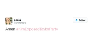 Hallelujah! - *prayer hands*(Photo: Paola via Twitter)&nbsp;